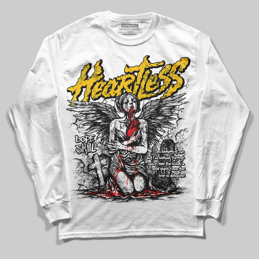 Yellow Collection DopeSkill Long Sleeve T-Shirt Heartless Graphic