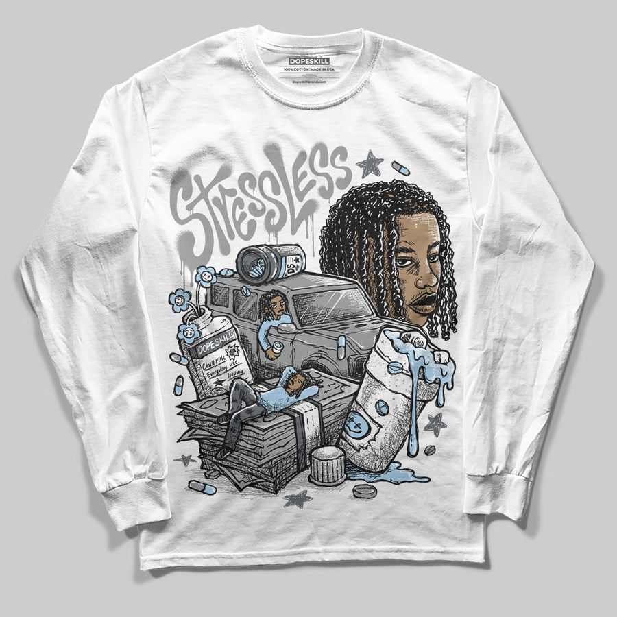 Wolf Grey 5s DopeSkill Long Sleeve T-Shirt Stressless Graphic