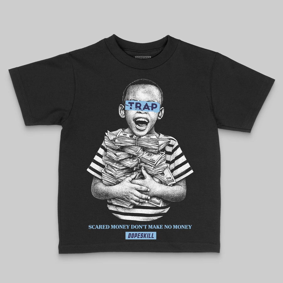 University Blue 'Scared Money Don't Make No Money' DopeSkill Graphic Toddler Kids T-shirt