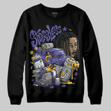 Lakers 4s DopeSkill Sweatshirt Stressless Graphic