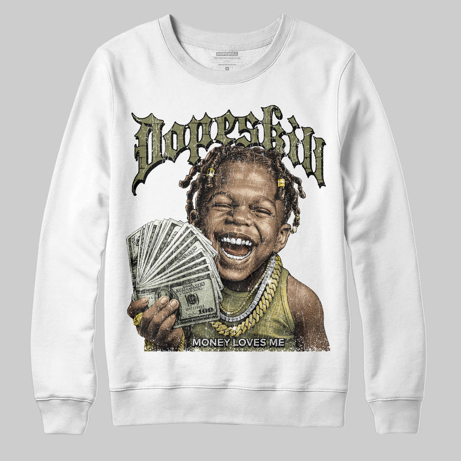 Olive 'Money Loves Me' DopeSkill Graphic Sweatshirt