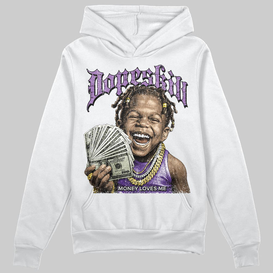 PURPLE 'Money Loves Me' DopeSkill Graphic Hoodie