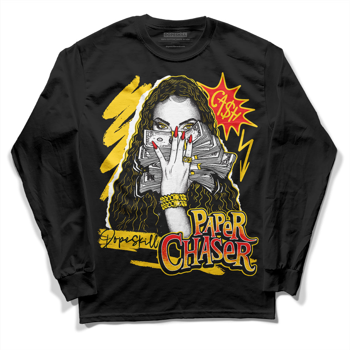 Yellow Collection DopeSkill Long Sleeve T-Shirt NPC Graphic