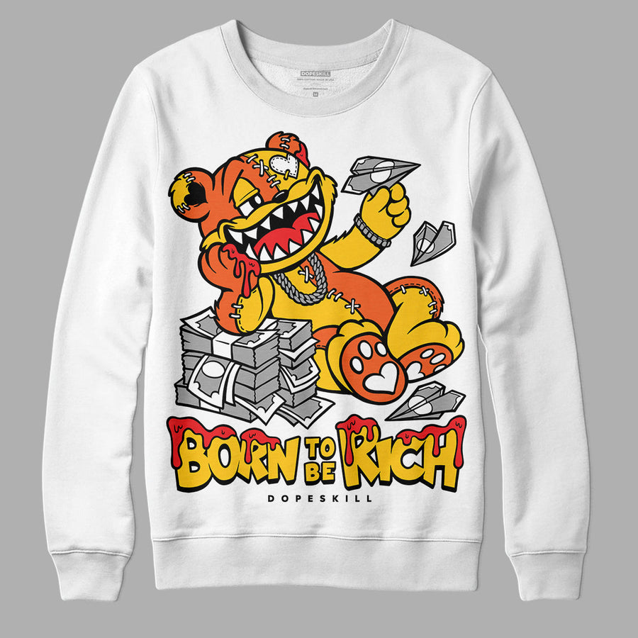 Yellow Collection DopeSkill Sweatshirt Born To Be Rich Graphic
