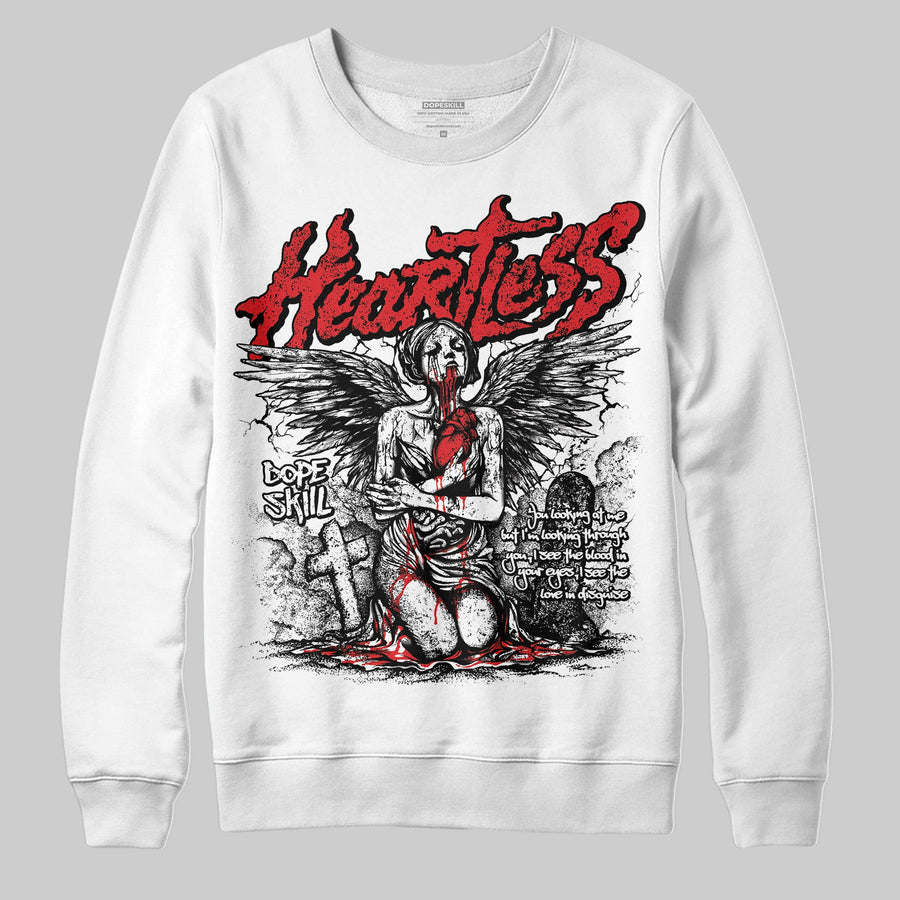 Red Cement 4S DopeSkill Sweatshirt Heartless Graphic