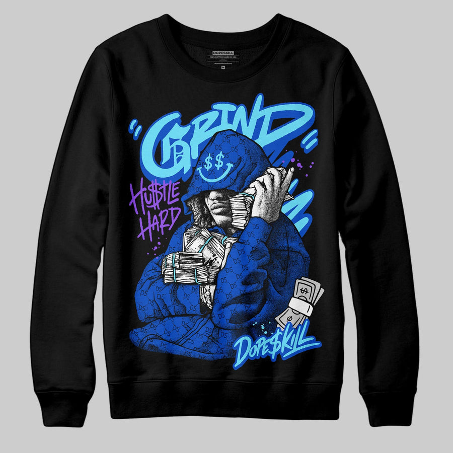Royal Blue 'Grind Pray' DopeSkill Graphic Sweatshirt