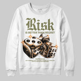 Olive 'Risk Is Better Than Regret' DopeSkill Graphic Sweatshirt