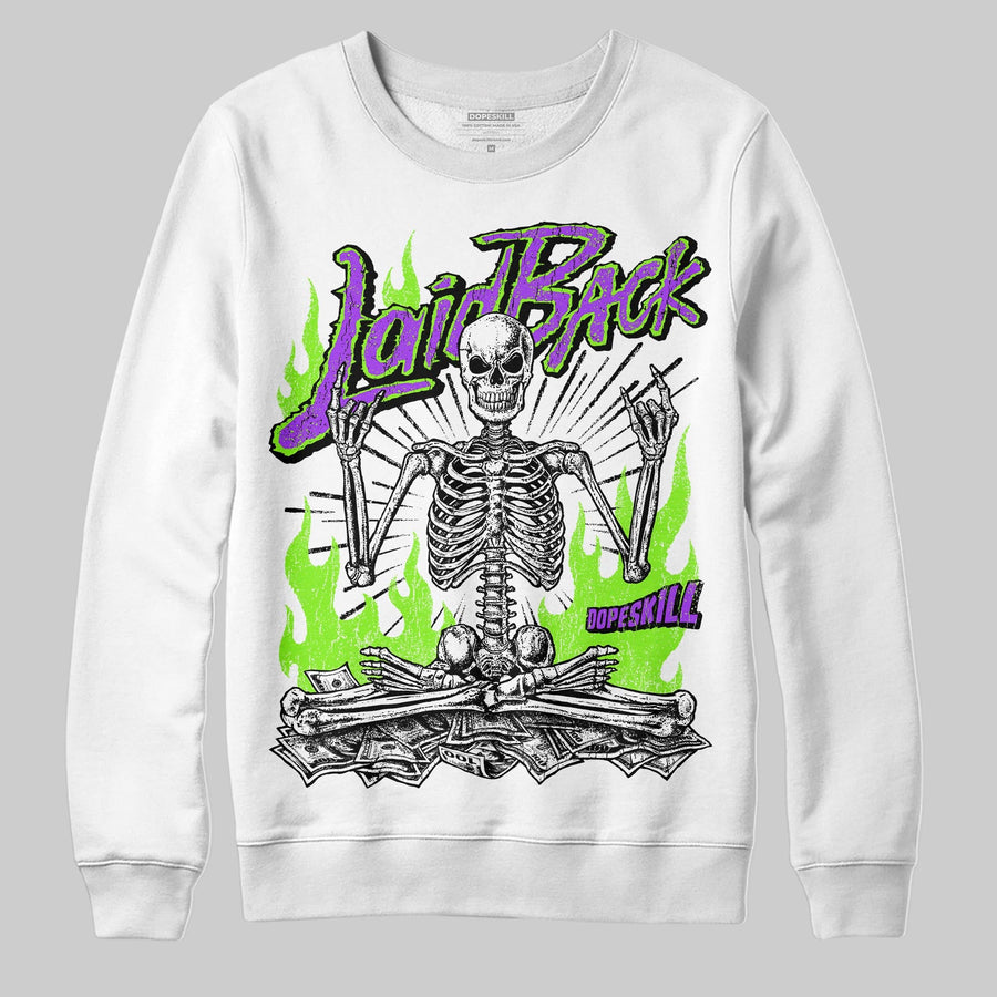 Neon Green 'Laid Back' DopeSkill Graphic Sweatshirt
