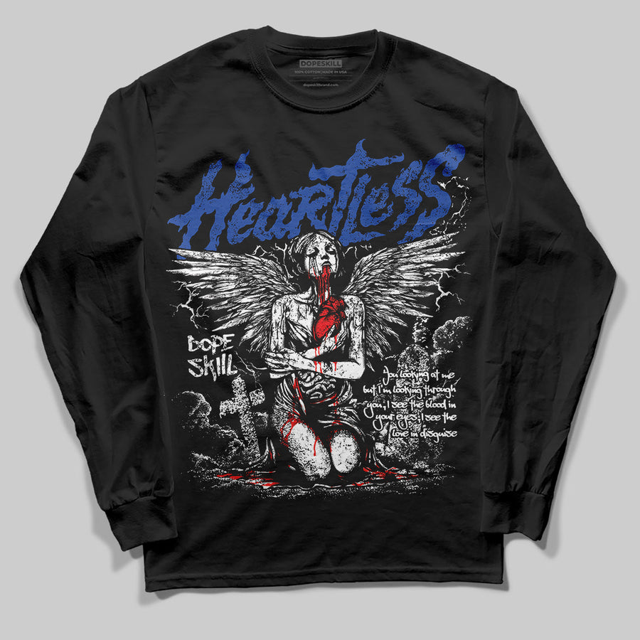 Royal Blue Collection DopeSkill Long Sleeve T-Shirt Heartless Graphic