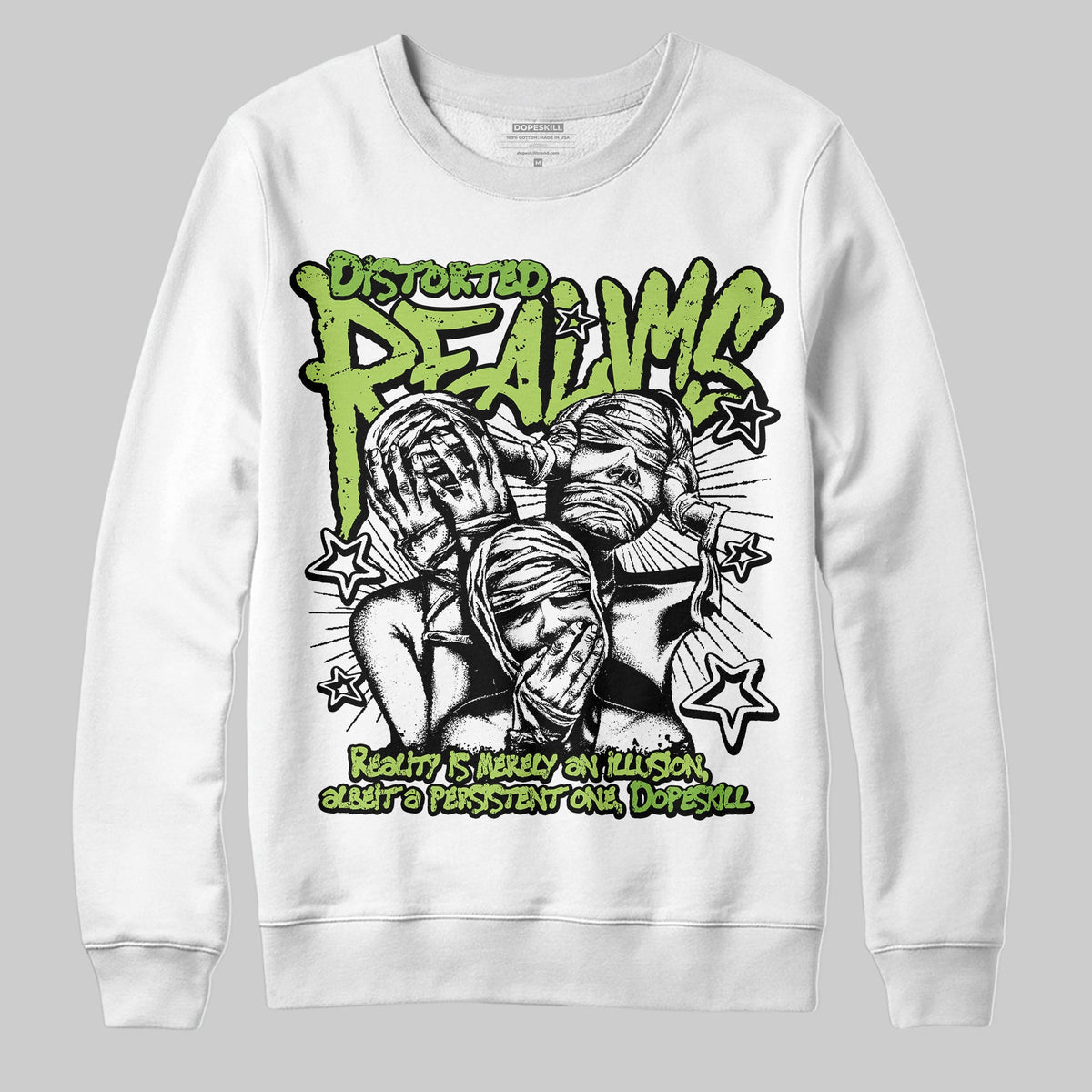 Max 95 OG 'Neon' DopeSkill Sweatshirt Distorted Realms Graphic