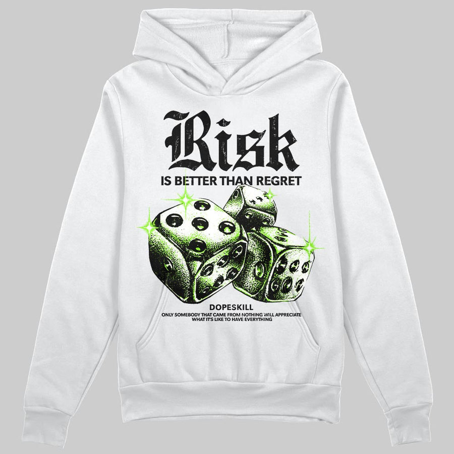 Neon Green 'Risk Is Better Than Regret' DopeSkill Graphic Hoodie