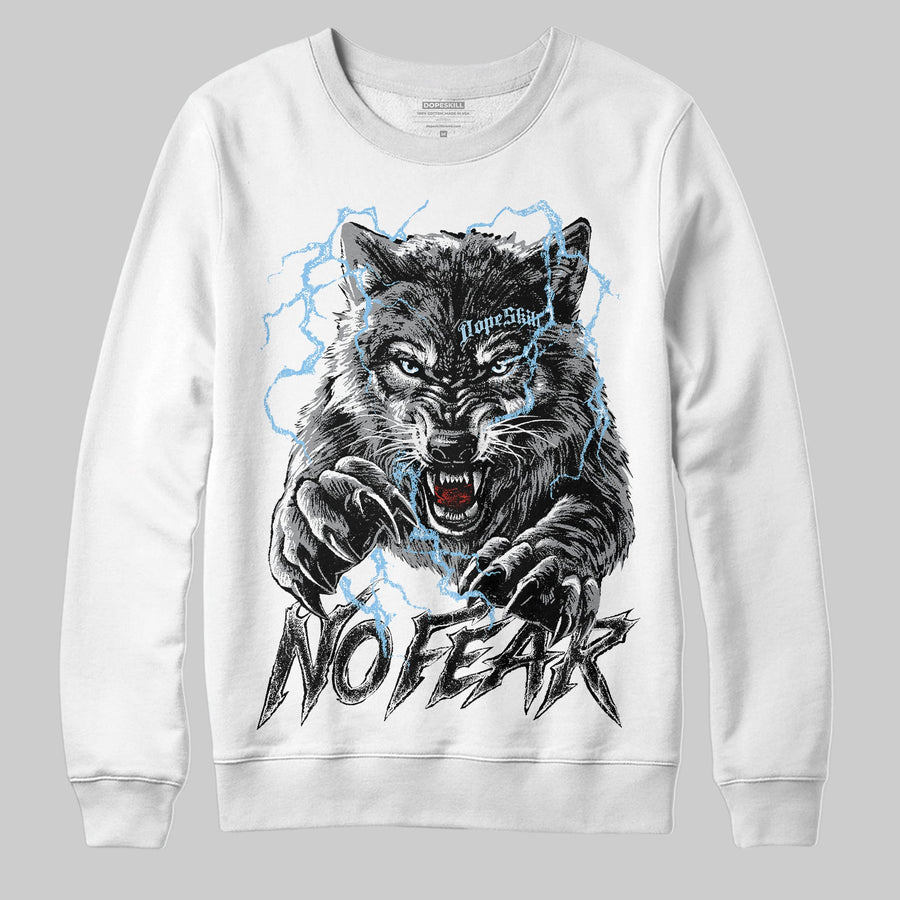 Wolf Grey 5s DopeSkill Sweatshirt No Fear Graphic