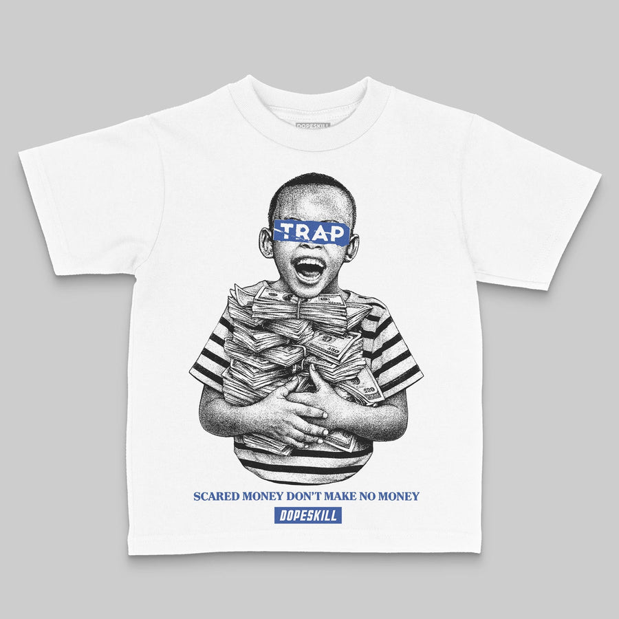 Royal Blue 'Scared Money Don't Make No Money' DopeSkill Graphic Toddler Kids T-shirt