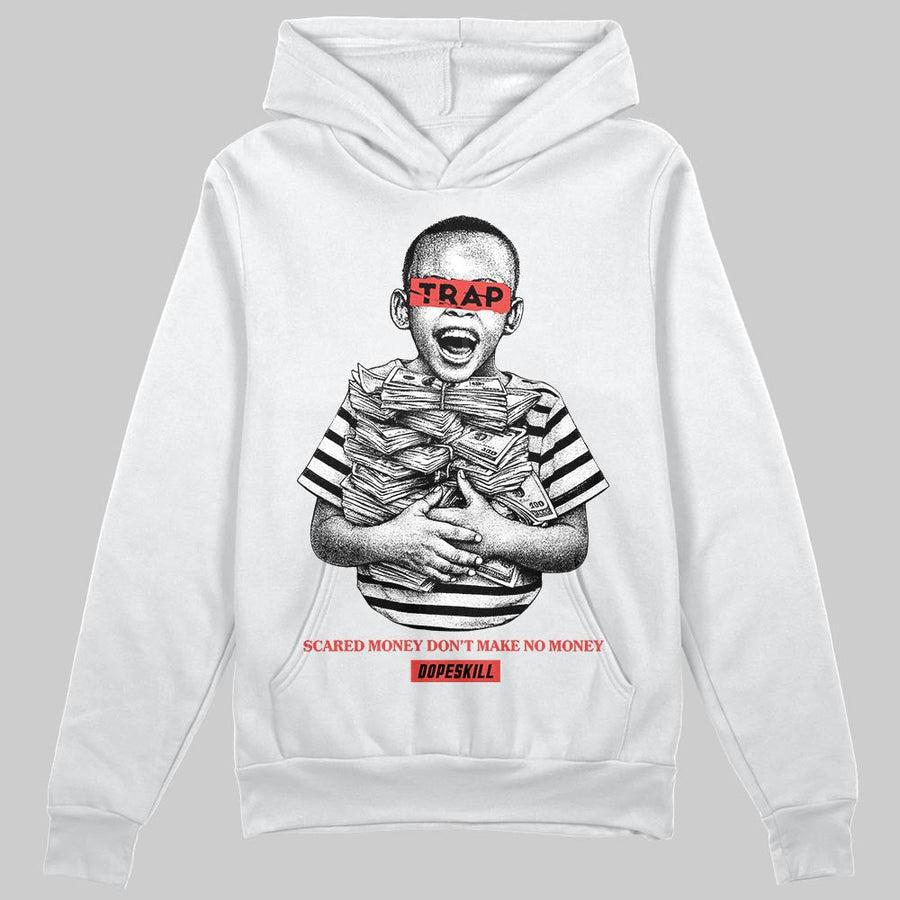Red 'Scared Money Don't Make No Money' DopeSkill Graphic Hoodie