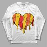 Yellow Collection DopeSkill Long Sleeve T-Shirt Slime Drip Heart Graphic