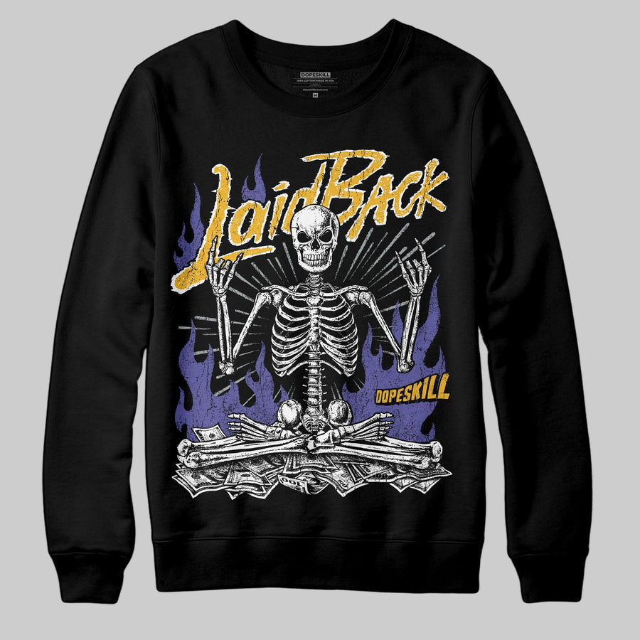 Lakers 4s DopeSkill Sweatshirt Laid Back Graphic