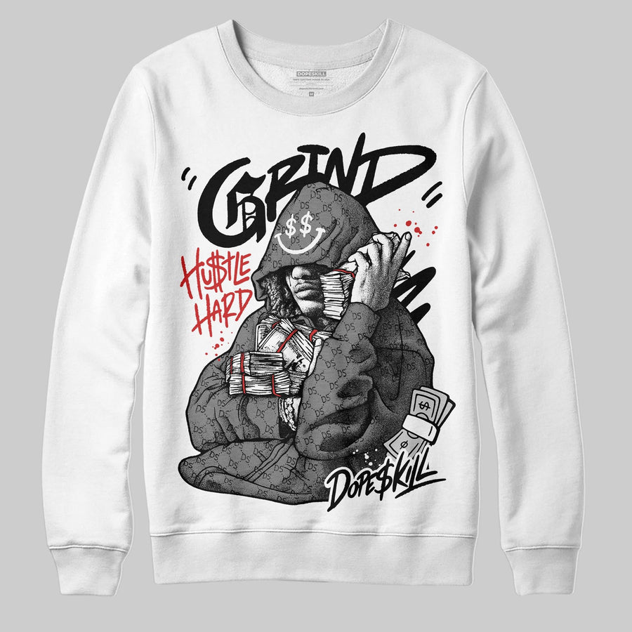 Grey 'Grind Pray' DopeSkill Graphic Sweatshirt
