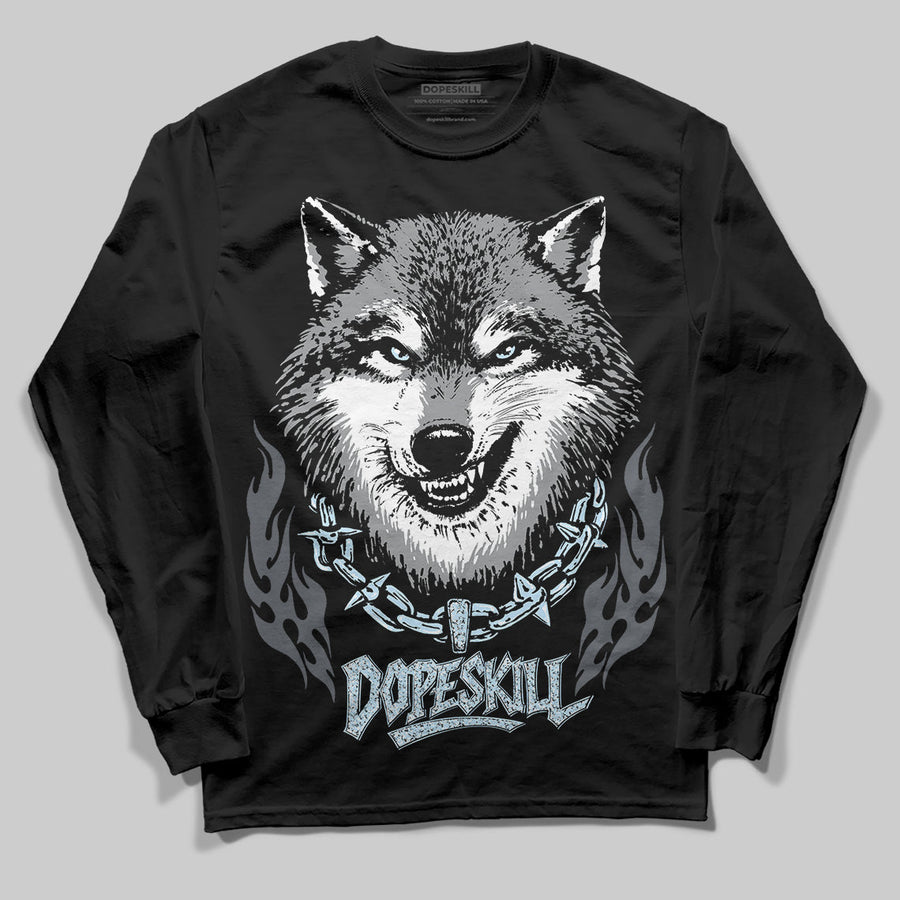 Wolf Grey 5s DopeSkill Long Sleeve T-Shirt Wolf Grey Graphic