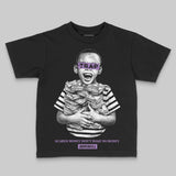 PURPLE 'Scared Money Don't Make No Money' DopeSkill Graphic Toddler Kids T-shirt
