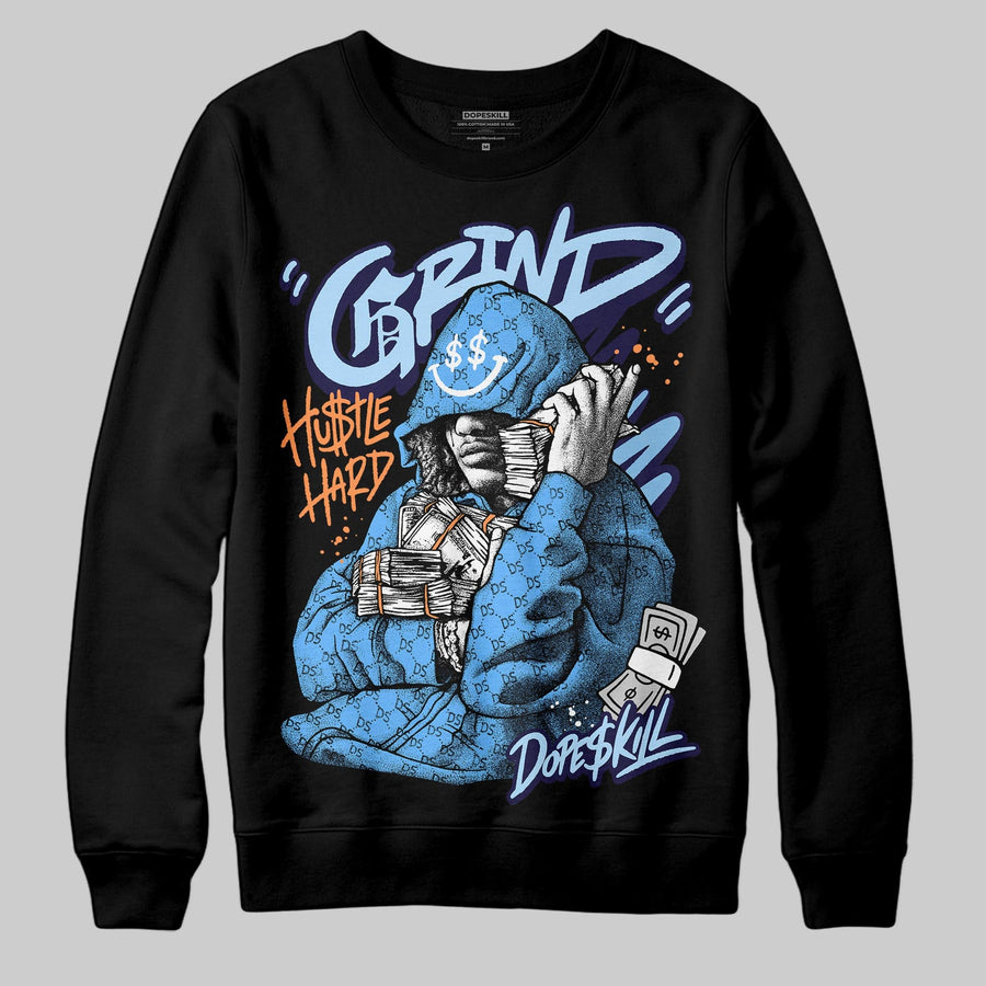 University Blue 'Grind Pray' DopeSkill Graphic Sweatshirt
