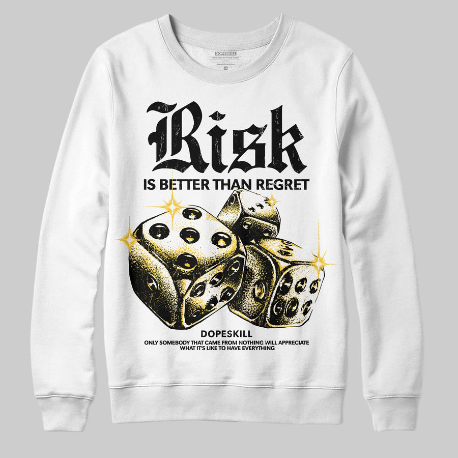 Yellow 'Risk Is Better Than Regret' DopeSkill Graphic Sweatshirt
