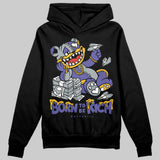 Lakers 4s DopeSkill Hoodie Sweatshirt Born To Be Rich Graphic