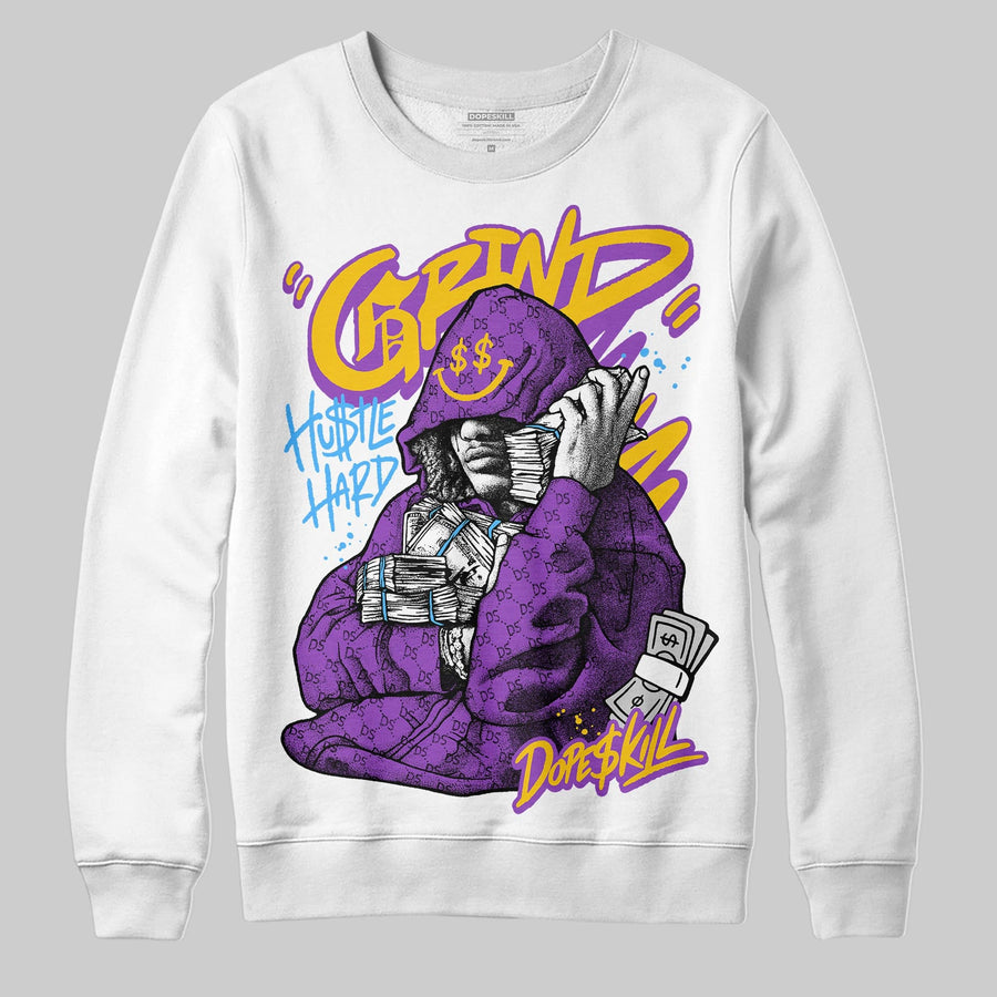 PURPLE 'Grind Pray' DopeSkill Graphic Sweatshirt