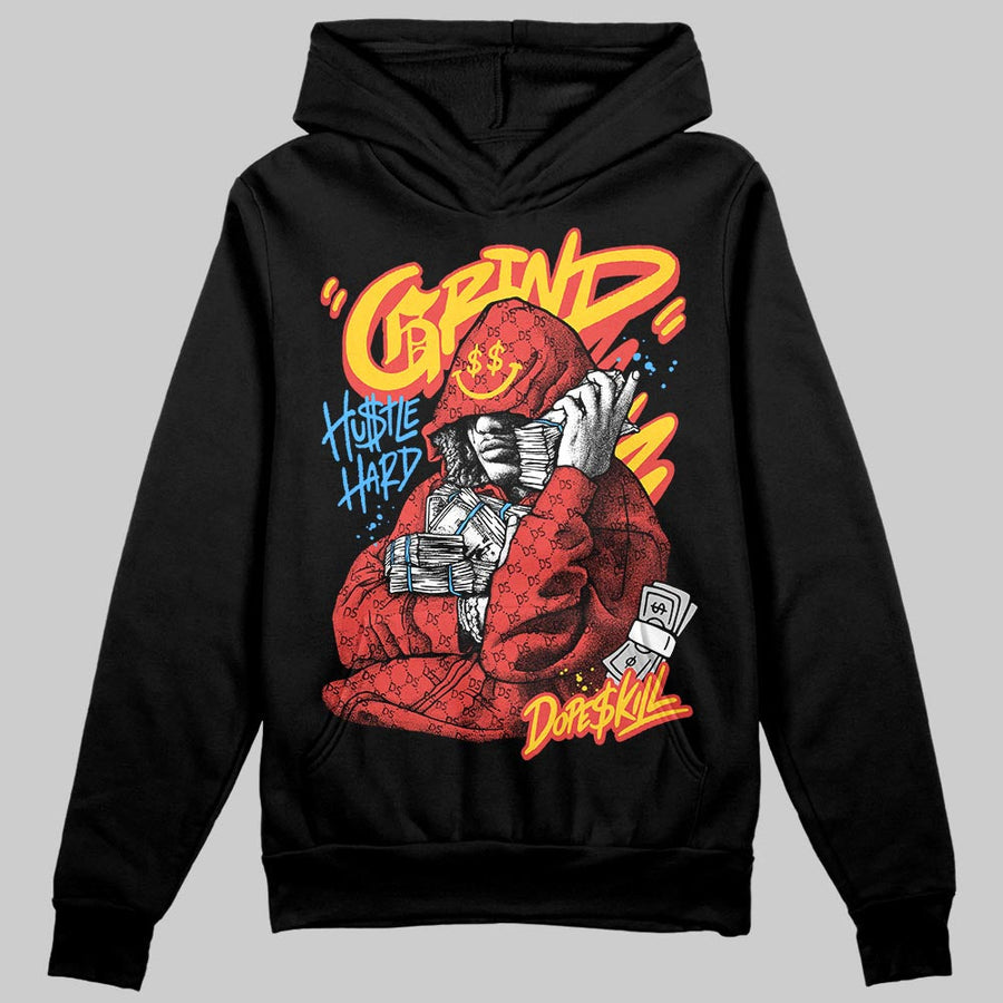 Red 'Grind Pray' DopeSkill Graphic Hoodie