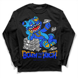 Royal Blue Collection DopeSkill Long Sleeve T-Shirt Born To Be Rich Graphic