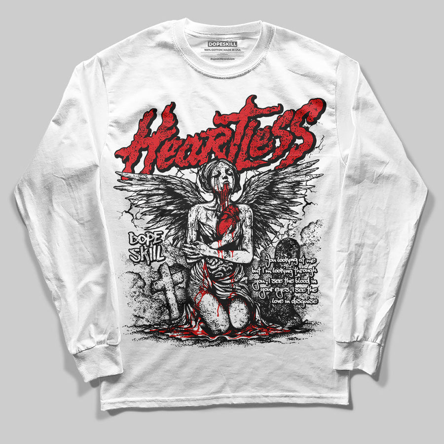Red Cement 4S DopeSkill Long Sleeve T-Shirt Heartless Graphic