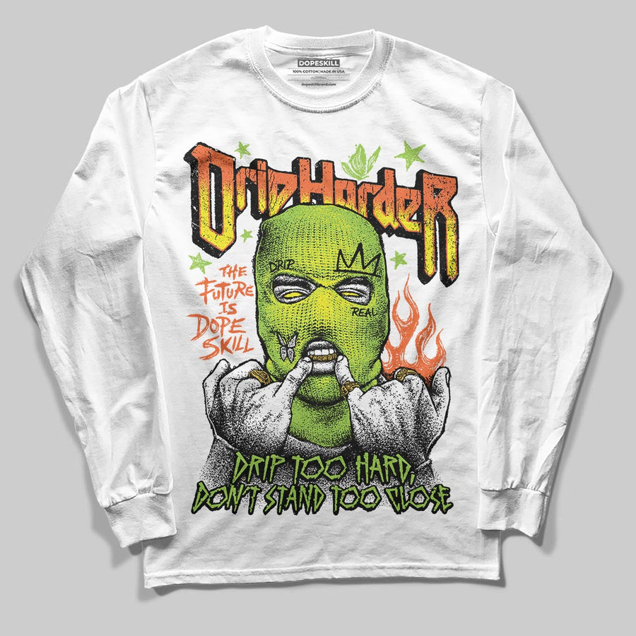 Neon Green Collection DopeSkill Long Sleeve T-Shirt Drip Harder Graphic
