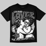 Black Cat 4s DopeSkill Oversize Print T-Shirt Real Ones Choose Loyalty Graphic