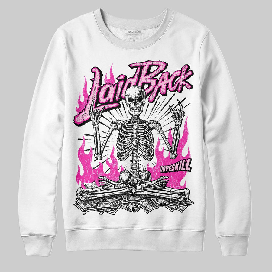 Pink 'Laid Back' DopeSkill Graphic Sweatshirt