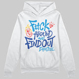 Royal Blue Collection DopeSkill Hoodie Sweatshirt F#ck Around And Find Out Graphic