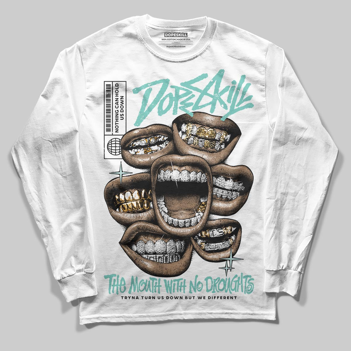 Igloo 11s DopeSkill Long Sleeve T-Shirt The Mouth With No Droughts Graphic