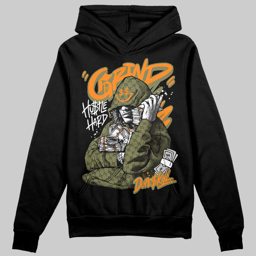 Olive 'Grind Pray' DopeSkill Graphic Hoodie