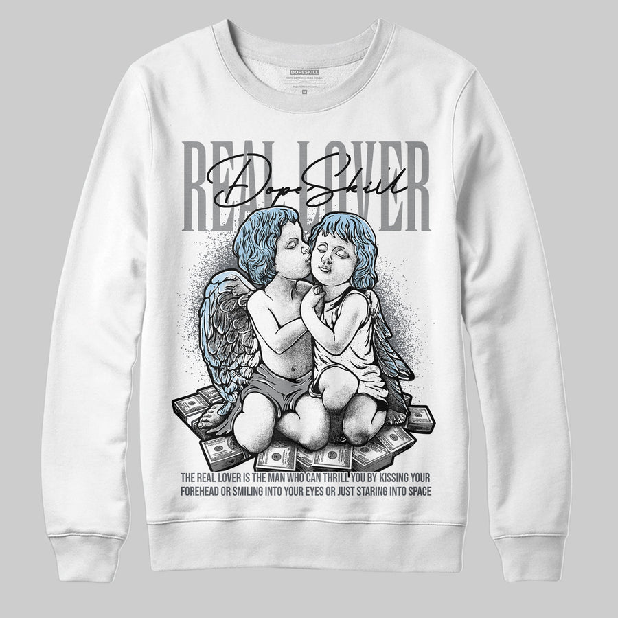 Wolf Grey 5s DopeSkill Sweatshirt Real Lover Graphic