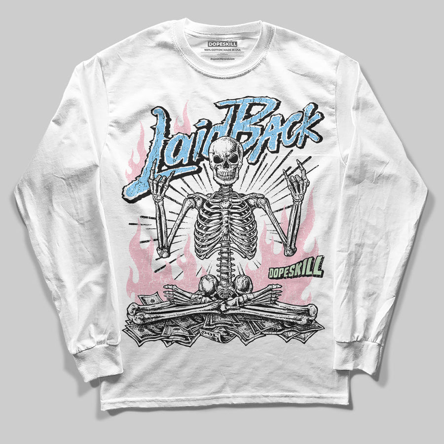 Medium Soft Pink 4s DopeSkill Long Sleeve T-Shirt Laid Back Graphic