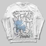 Wolf Grey 5s DopeSkill Long Sleeve T-Shirt Speak It Graphic