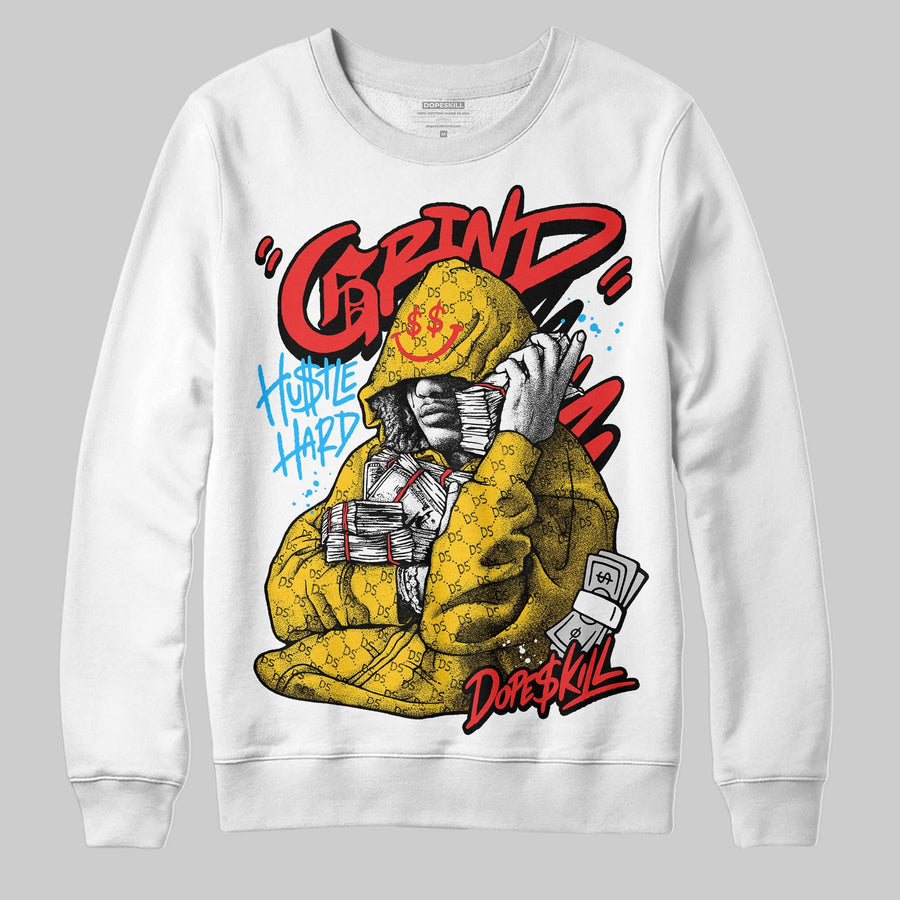 Yellow 'Grind Pray' DopeSkill Graphic Sweatshirt