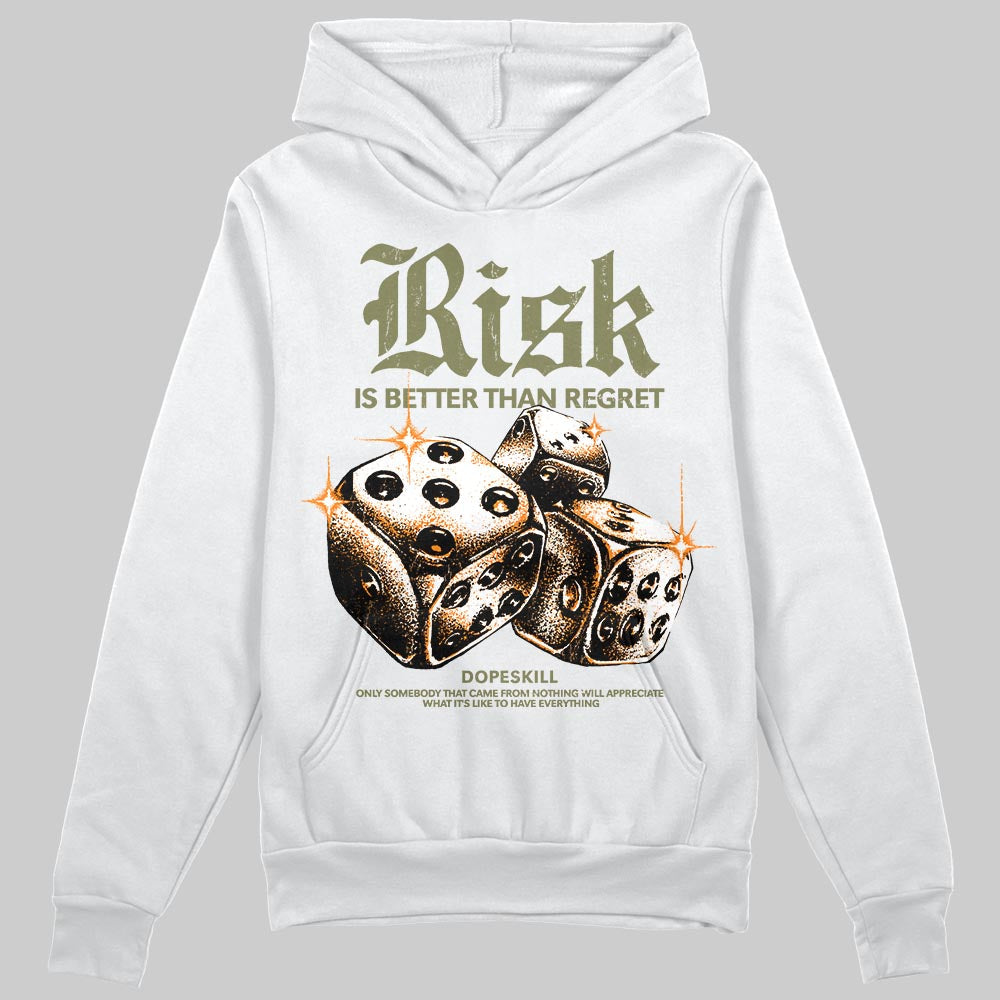 Olive 'Risk Is Better Than Regret' DopeSkill Graphic Hoodie