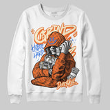 Orange 'Grind Pray' DopeSkill Graphic Sweatshirt