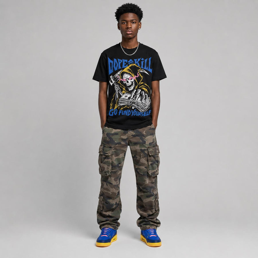 Brazil 3s DopeSkill T-Shirt Go Fund Yourself Graphic
