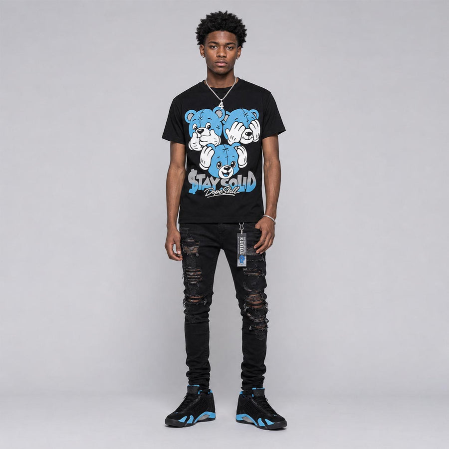 University Blue 14s DopeSkill T-Shirt Stay Solid Graphic