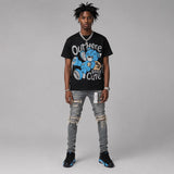 University Blue 14s DopeSkill T-Shirt Out Here Being Cute Graphic