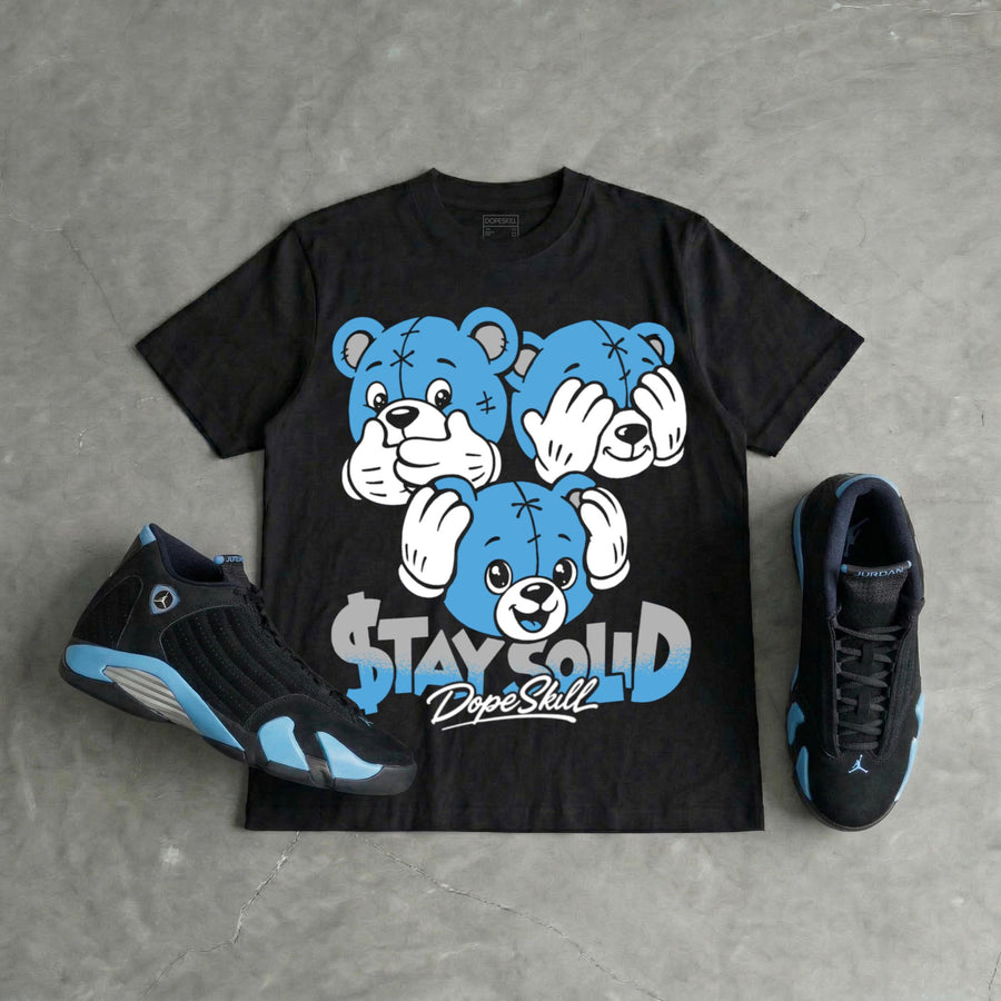 University Blue 14s DopeSkill T-Shirt Stay Solid Graphic