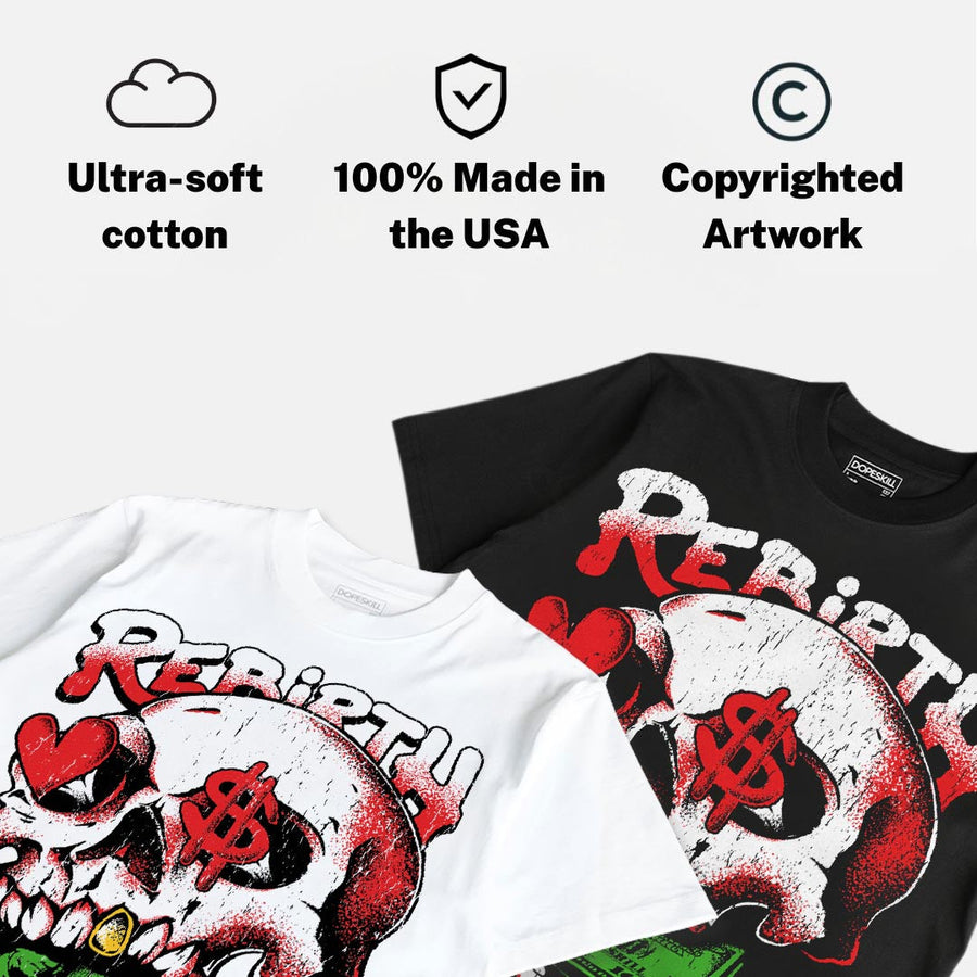 AJ 13 Chicago True Red Cherry DopeSkill T-Shirt Rebirth Graphic