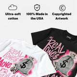 Iced Carmine 4s DopeSkill T-Shirt Real Ones Move In Silence Graphic