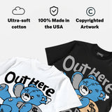 University Blue 14s DopeSkill T-Shirt Out Here Being Cute Graphic