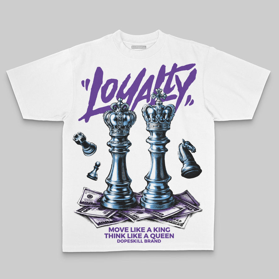 Purple Oversize Print 'Loyalty' DopeSkill Graphic T-shirt